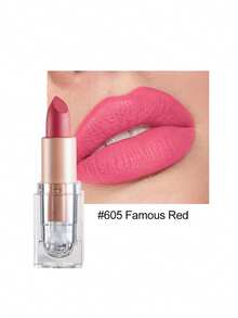 HANDAIYAN Matte Velvet Finish Crystal Square Tube Lipstick, Nude Bean Sand Shade Lip Gloss, Long Lasting Non-Transfer Lip Liner, Cosmetics, Face Paint For Women, Ideal For Y2K Fancy Fashion Looks, Matte Long Lasting Lip Gloss For Daily & Party Makeup - 05 Violet Pink - 查看 10