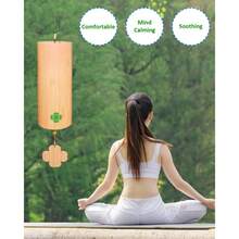 Bamboo Wind Chimes For Sound Healing Meditation And Calming Emotions Classic Home Decoration To Enhance Serenity And Mindfulness Perfect Gift For Family And Friends With C-Chord Tuning And Natural Green Rope Design - 木頭 - 查看 2