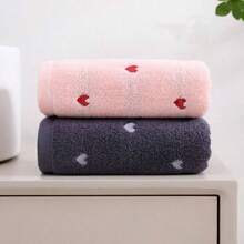 1pc Soft And Absorbent Cotton Hand Towel For Bathroom And Kitchen Use