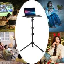 Projector Tripod Adjustable Projector Laptop Stand Portable Multi-Function Stand For Office Home Stage Studio DJ Machine - 黑色 - 查看 7