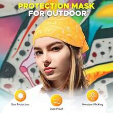 6pcs Classic Paisley Pattern Scarf, Windproof Face Mask, Lightweight Neck Gaiter, Stylish Headband, Balaclava, Versatile Headwrap, Holiday Gift - Multicolor - View 5