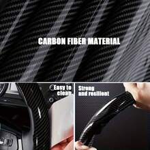 3件套 - 激光碳纤维汽车方向盘套：运动感十足，赛车级握感，提升驾驶体验 - 增强舒适性和操控性，适用于多种车型 - 彩色 - 查看 6