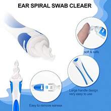 TYUI Q Grips Ear Wax Removal 2025 Q Grips Earwax Removal Tool Spiral Ear Wax Removal Tool Reusable Earwax Removal Kit  Soft Ear Cleaner With 16 Pcs Soft Replacemen - như hình ảnh - Xem 3