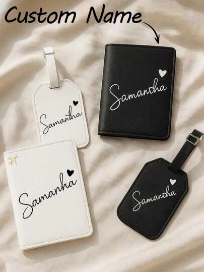 Customized Luggage Tag, Passport Holder, Luggage Tag, Bridal Gift, Bridesmaid Proposal, Luggage Tag, Passport Holder, Customized Travel Gift, Travel Tag