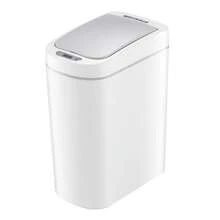 Cubo de basura con sensor de movimiento, 6.8 l, color blanco - Blanco - Ver 3