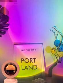 Đèn chiếu hình hoàng hôn LED, đèn sàn lãng mạn, hình chiếu cầu vồng cho phòng ngủ, trang trí phòng khách, phông nền ảnh, trang trí Halloween/Giáng sinh, phụ kiện bàn làm việc văn phòng, tạo không khí cắm trại/tiệc tùng/sinh nhật, cảnh ấm áp chỉ bằng một nút bấm, quà tặng trang trí tường lãng mạn, thích hợp để tự sử dụng hoặc làm quà tặng - Nhiều màu - Xem 9