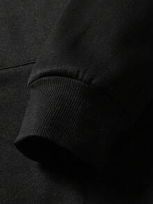 (Double Sided Printing): F1 Driver Oscar Piastri's Image Print, Polyester Fiber Hooded Sweatshirt, A Must-Have Fashion Item For Autumn And Winter~Skin Friendly Warmth Without Stuffiness, Adding More Comfortable Matching Possibilities. - 黑色 - 查看 4