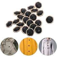 20 Botones De PláStico Negro Para Ropa De Mujer Botones Elegantes Para Abrigos SuéTeres Y Pijamas DiseñO Floral Decorativo FáCil De Usar(default) - Multicolor - Ver 10