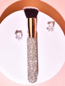 Diamond-Studded Appearance, Shiny, Large Powder Puff, Honey Brush, Makeup Brush, Beauty Tool, Makeup Tool, Suitable For Foundation Makeup, Powderush Brush, Suitable For All Skin Types, Nail Cleaning Brush, Professional Makeup Brush, Blush Brush,Foundation Brush,Concealer Brush,Blush Brush,Contour Brush,Blush Brush,Bronzer Brush,Powder Brush,Foundation Brush,Blush Brush - Multicolor - View 12