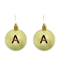1 pièce Boule de Noël personnalisée, décoration de Noël personnalisable avec nom, boule de Noël, décoration de Noël personnalisée, boule de Noël avec nom de famille, boule de Noël personnalisée pour le Père Noël secret/décoration de sapin de Noël personnalisée avec nom/cadeau pour la famille ou les amis, couleur aléatoire - Multicolore - Voir 14