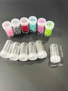 12pcs Diamond Painting Drill Storage Box, Transparent Jewelry Box, Diamond Shaped Divided Compartment Box, Diamond Painting Tools, Round/Square/Rectangular Storage Container - White - View 7