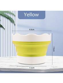 1 Stück Mini faltbarer Silikon Farbeimer, Aquarellpinsel Waschbecher, Mehrzweck Kunstbedarf - Verschiedenfarbig - Übersicht 19