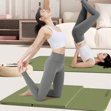 1pc Yoga Mat For Fitness, Foldable Dorm Mattress Pad, Suitable For Sleeping, Laying On Floor, And Napping, POE Anti-Bacterial And Anti-Mite Foldable Mat, Non-Slip And Durable Portable Exercise Mat - Multicolor - View 13