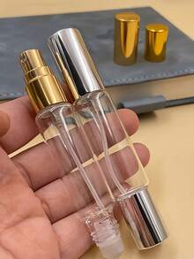 0.34oz Dual-Use Perfume Spray Bottles With Rollers-Transparent Glass, Refillable & Portable, Ideal For Travel & Office Essentials, Includes Eau De Toilette & Skincare Spray Bottles, Travel Accessories,Portable Fragrance Dispenser,Refillable Spray BottleBathroom Accessory Bathroom Decor