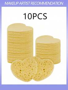 Heart-Shaped Soft Exfoliating Cleansing Sponge, Suitable For Face Cleaning, Massage, Exfoliation, Masking, Makeup Removal - Gentle Scrubbing Deep Cleansing Sponge, Fragrance-Free, Unisex, Travel Essential - Multicolor - View 25