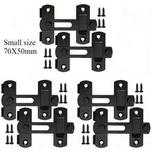 1/6 Khóa cửa ổn định bằng thép không gỉ - Khóa trượt lật 180°, Thích hợp sử dụng cho nhà để xe, phòng tắm và ngoài trời, Có chức năng chống trộm, Đi kèm 2 chìa khóa, Bền và dễ lắp đặt - Nhiều màu - Xem 8