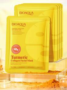 BIOAQUA 胶原蛋白面膜套装，烟酰胺/玻尿酸/视黄醇/姜黄/蜗牛粘液面膜组合，补水保湿滋养肌肤，完美节日礼物 - 彩色 - 查看 7
