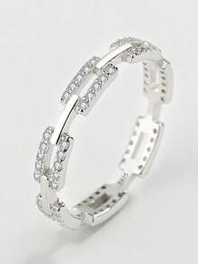 1枚S925纯银复古黑色十字戒指，女士永恒戒指，精致珠宝礼品