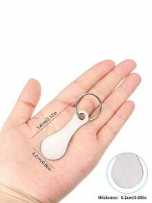 1pc Stainless Steel Supermarket Shopping Cart Token Keychain, No Coin Needed, Convenient Christmas Gift