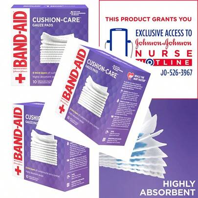 Brand Cushion Care Non-Stick Gauze Pads Individually-Wrapped Medium 3 In X 3 In 10 Ct