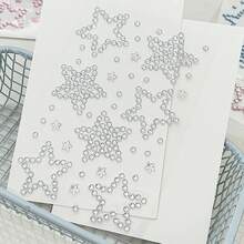 8 Styles Wholesale Cute Mini Butterfly, Heart, Star Shaped Rhinestone Stickers, Suitable For Decorating Scrapbooks, Notebooks, Phone Cases, Face, Strong Adhesiveness, Pink & Blue Color Scheme - Multicolor - View 19