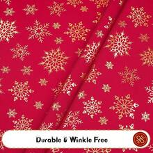 Kitchen Tablecloth - Red - Gold + 304.8 X 152.4 cm (Rectangular) - View 8