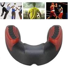 ZJchao Protector Bucal Deportivo, Protector Bucal Deportivo Para Baloncesto Deportes Taekwondo Boxeo Protector Bucal Protector Bucal de Boxeo Fútbol de Protección Bucal Para Jóvenes Adultos (rojo) - Rojo - Ver 7