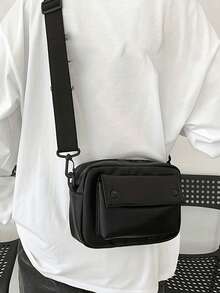 Men's PU Shoulder Bag, Chest Bag, Coin Purse, Crossbody Bag, Winter Holiday Handbag, Waist Bag, Beach Bag, Gym Bag, Black Bag, Hiking, Large Capacity, Multifunctional, Portable, Vacation, Fanny Pack, Christmas Gift, Valentine's Day, Retro Valentine's Day, Holiday Essential, Crossbody Bag, Sticker Bag, Back To School, Valentine's Day Gift, Retro Men's Gift Bag, Crossbody Bag, Spring Retro Bag, Stationery, Mini Bag, Small Bag Valentine's Day