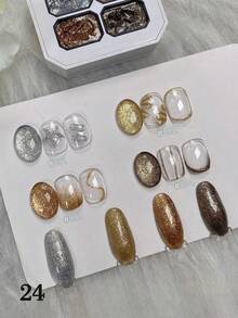 一套Y2K果冻指甲油套装，固体凝胶指甲油调色盘，4/5/9色柔滑乳霜套装，红色和黑色、粉色、绿色，配有美甲刷，持久固体凝胶指甲油，高光泽多色凝胶指甲油，凝胶指甲油颜色，适合情人节美甲、法式美甲、美甲艺术，需要底油和封层，UV凝胶指甲油 - 彩色 - 查看 49