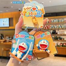 1pc Genuine Animation Peripheral Robot Cat Doll Creative Key Chain Pendant Cartoon Schoolbag Pendant Gift, Christmas, Christmas Sock Filler, Christmas Gift, Christmas, Christmas Decorations - Multicolor - View 4