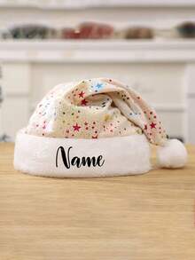 Personalized Santa Holiday Hat Adult, Pink Neutral Style Thickness Velvet Warm And Comfortable New Year's Holiday Party, Red Plush Edge Christmas Hat For Adults, Non-Woven Fabric Hat, Santa Hat Holiday For Adults Unisex Velvet Comfort Extra Thicken Fur Xmas Hat For New Year Festive Party, Xmas Holiday Hat For Adults, Touch Soft And Comfortable Velvet Thickened Santa Hats For Christmas New Year Holiday Party Supplies,Christmas Gift Supplies