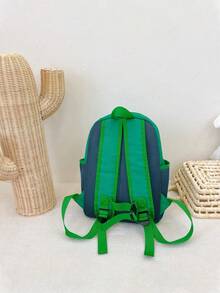 Cute Cartoon Dinosaur Backpack, Multi-Pocket Schoolbag For Teenagers - A - View 6