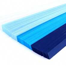 540张渐变色星形折纸条，星形折叠专用纸，幸运星五角星手工DIY，浪漫惊喜，可爱折叠星形纸条 - 彩色 - 查看 5