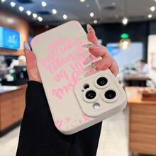 Positive Affirmation Floral Phone Case Compatible With Samsung Phone Cases  17  16 Pro Max  15 Pro Max  13 And  12 Made Of TPU Material Providing Shock And Drop Protection A Great Gift For Family Friends Loved Ones Boyfriends/Girlfriends And For Christmas - White - View 3