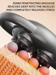 16-Head Electric Deep Tissue Massage Device, 99 Adjustable Levels, High-Frequency Percussion Massager With LCD Display, USB Rechargeable, Suitable For Back, Neck And Full Body Relaxation