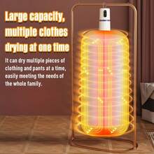 This Plug-In Mini Dryer Is A Small, Portable Home Clothes Dryer, Perfect For Travel And Dorm Use. It's Suitable For Drying Baby Clothes, Underwear, And More! Portable Laundry Gadget, A Dorm Essential, Compact Design, Lightweight Appliance, Easy To Carry, Efficient Drying, Ideal For University Students And Travelers. - Xem 4