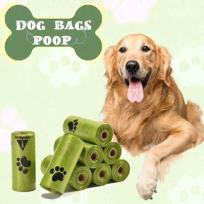 1/5/10 Rolls - Leak-Proof Pet Poop Bags, Thickened Pet Waste Bags (Comes With Dispenser) | Thick And Durable, Odor-Proof, Pleasantly Scented, Portable, Prevents Hands From Smelling, Suitable For Hygiene, Food, And Pet Cleanup, A Must-Have For Walking Dogs And Cats Outdoors (Pet Supplies, Kittens, Puppies, Pet Waste Bags)