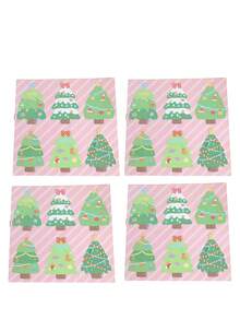 24 Stück Weihnachts-Lutscher Dekorationskarten, süßer Weihnachtsbaum geformter Lutscher Dekorationskarten Set - Süß DIY Süßigkeiten Box Dekoration, ideal für Party Dekoration und Neujahrssüßigkeiten Geschenktüten, Weihnachtsdekoration Zuhause, Weihnachtsgeschenke, Weihnachtsschmuck - Verschiedenfarbig - Übersicht 10