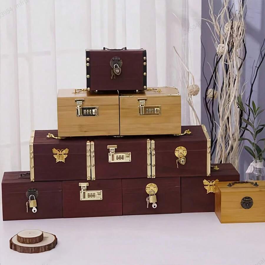 Whether It's A Birthday, Holiday, Or Anniversary, A Wooden Piggy Bank Makes The Perfect Gift To Express Your Feelings, Convey Warmth And Blessings, And Deepen The Emotional Connection Between You And Your Loved Ones. - Multicolor - View 1