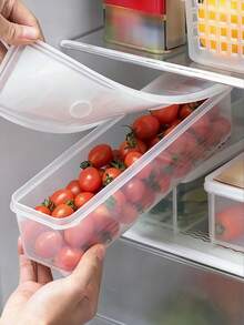 10/4/2/1件組食品儲存容器套裝－水果保鮮盒、廚房冰箱收納盒、穀物罐、透明密封儲存盒，適用於廚房用品與戶外露營裝備 - 收納盒 - 查看 6