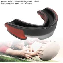 ZJchao Protector Bucal Deportivo, Protector Bucal Deportivo Para Baloncesto Deportes Taekwondo Boxeo Protector Bucal Protector Bucal de Boxeo Fútbol de Protección Bucal Para Jóvenes Adultos (rojo) - Rojo - Ver 5