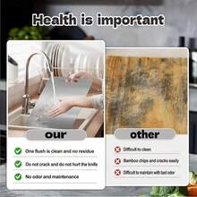 TAIMASI No Mold Cutting Board - Premium 2025 Stainless Steel Double-Sided Chopping Board | Food-Gra-De For Kitchen & Restaurant Use, Perfect For Upcoming US Holidays (Thanksgiving Nov 27, Black Fri-Day Nov 28, Christmas Dec 25) | Durable, Easy To Clean, Space-Saving, Rust-Proof & BPA-Fr-Ee, Food Safety Guaranteed - 銀色 - 查看 2
