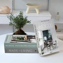 1pc/3pcs Set Vintage Style Decorative Books, Faux Books For Coffee Shop, Hotel Bookshelf Decor, Photography Props, Movie/Video Conversion Models, High-End Aesthetic Antique Replica Books For Room Decor - Nhiều màu - Xem 6