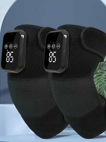 电加热护膝，肩关节疼痛热疗按摩器，足部和腿部按摩器，男女通用电加热护腿器，双波热疗护膝按摩器，电动护膝按摩器 - 彩色 - 查看 8