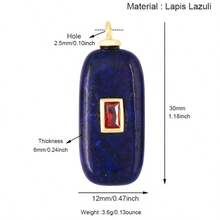 1 mặt dây chuyền đá tự nhiên hình giọt nước bằng đồng cổ điển, tự làm cho vòng tay, vòng cổ, hoa tai, dây điện thoại, phụ kiện trang sức - Nhiều màu - Xem 30