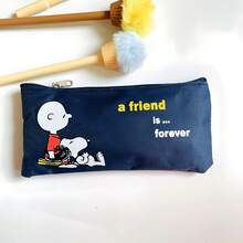 1PC Snoopy Series Fashion Small Long Makeup Bag, Cute Design, Portable Storage, Suitable For Daily Use And Travel Carrying, Perfect For Holiday Gifts, Birthday Gifts, Valentine's Day Gifts, Back To School Season Gifts New Year Gift - Multicolor - View 4