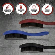 Men's 360 Wave Brush Set With Three Handles For Achieving Perfect 360 Waves Hairstyle Includes Soft Medium And Hard Brushes For Versatile Styling And Daily Maintenance Ideal Grooming Gift Set For Men Who Value Precision And Style In Their Haircare Routine - 黑色 - 查看 3
