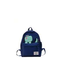 Cute Cartoon Dinosaur Backpack, Multi-Pocket Schoolbag For Teenagers - A - View 8
