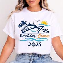 Camisetas personalizadas para el crucero de cumpleaños 2025, Camisetas para mi crucero de cumpleaños, Camisetas para la tripulación del crucero, Camisetas familiares para crucero, Crucero 2025, Camiseta de crucero.jpg220g WoM-en's 100% Cotton T-Shirt - Feminine and Comfortable FiT-Suitable for all people, whether woM-en or M-enhigh-quality durable fabric suitable for all seans,ft to the touch but built to lastBreathabletops woM.en fall outfiT.S for woM.en vaC.Ation outfiT.S woM.en halloween costume - Blanco - Ver 1