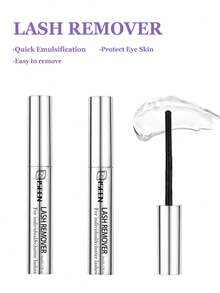 睫毛胶水卸除液，适用于簇状假睫毛，5毫升装，适用于睫毛嫁接，DIY睫毛嫁接卸胶剂，轻松卸除睫毛粘合剂和密封剂（卸胶剂，5毫升），家用睫毛粘合剂卸除剂，方便自行卸除。